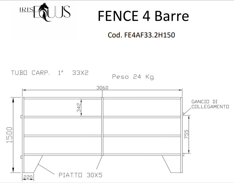 FENCE 4 BARRE