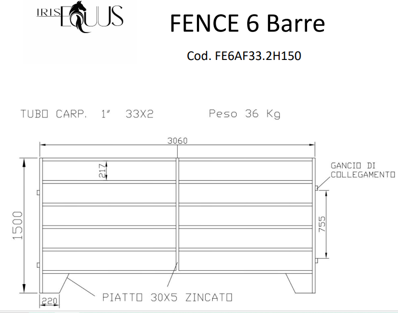 FENCE 6 BARRE